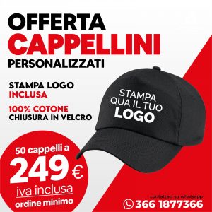 OFFERTA - 50 Cappellini Personalizzati